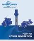 PUMPS FOR POWER GENERATION