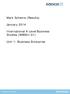 Mark Scheme (Results) January International A Level Business Studies (WBS01/01) Unit 1: Business Enterprise