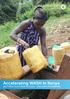 Accelerating WASH in Kenya