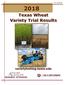 Texas Wheat Variety Trial Results