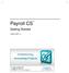 Payroll CS. Getting Started. version 2007.x.x