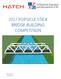 2017 POPSICLE STICK BRIDGE BUILDING COMPETITION RULE BOOK