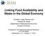 Linking Food Availability and Waste in the Global Economy