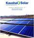 Product Catalogue PHOTOVOLTAIC SYSTEMS WATER HEATING SYSTEMS