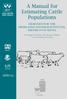 A Manual for Estimating Cattle Populations