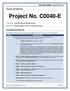 Project No. C0040-E. This Addendum addresses the following changes/additions/deletions for the above referenced project: