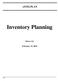 estelplan Inventory Planning Release 4.0a