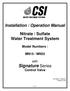 Installation / Operation Manual. Nitrate / Sulfate Water Treatment System