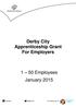 Derby City Apprenticeship Grant For Employers