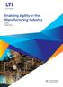 Enabling Agility in the Manufacturing Industry. Author Sulagna Roy