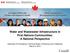 Water and Wastewater Infrastructure in First Nations Communities: A National Perspective