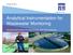 Analytical Instrumentation for Wastewater Monitoring