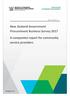 NEW ZEALAND GOVERNMENT PROCUREMENT. New Zealand Government Procurement Business Survey A companion report for community service providers