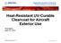 Heat-Resistant UV-Curable Clearcoat for Aircraft Exterior Use