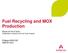 Fuel Recycling and MOX Production