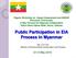 Public Participation in EIA Process in Myanmar