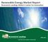 Renewable Energy Market Report Brunswick Landing: Maine s Center for Innovation