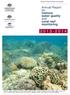 Annual Report for Inshore water quality and coral reef monitoring MARINE MONITORING PROGRAM