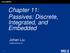 Chapter 11: Passives: Discrete, Integrated, and Embedded. Johan Liu