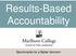 Results-Based Accountability. Benchmarks for a Better Vermont