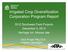 Irrigated Crop Diversification Corporation Program Report