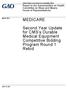 MEDICARE. Second Year Update for CMS s Durable Medical Equipment Competitive Bidding Program Round 1 Rebid