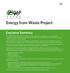 Energy from Waste Project Executive Summary