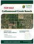 FOR SALE. Cottonwood Creek Ranch ± Acres Madera County, California.   CA BRE #