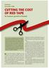 CUTTING THE COST OF RED TAPE