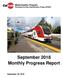 Modernization Program Peninsula Corridor Electrification Project (PCEP) September 2018 Monthly Progress Report