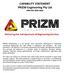 CAPABILITY STATEMENT PRIZM Engineering Pty Ltd ABN
