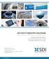 SDI UTILITY INDUSTRY SOLUTIONS. Integrated technology solutions to ensure revenue generation, security and optimal performance for utilities.