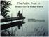 The Public Trust in Wisconsin s Waterways. Carrie Webb Water Management Specialist