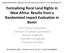 Formalizing Rural Land Rights in West Africa: Results from a Randomized Impact Evaluation in Benin