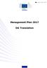 Management Plan 2017 DG Translation