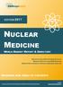 NUCLEAR MEDICINE SUMMARY AND TABLE OF CONTENTS WORLD MARKET REPORT & DIRECTORY EDITION 2017