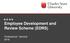 Employee Development and Review Scheme (EDRS)