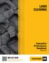 LAND CLEARING. Caterpillar Performance Handbook Edition 44