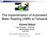 The implementation of Automated Meter Reading (AMR) at Tshwane