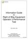 Information Guide for Right of Way Equipment Operator 3 Performance Test