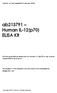ab Human IL-12(p70) ELISA Kit