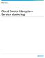 Cloud Service Lifecycle Service Monitoring