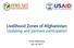 Livelihood Zones of Afghanistan: Updating and partners participation