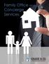 Family Office and Concierge Services