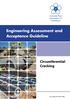 Engineering Assessment and Acceptance Guideline Circumferential Cracking