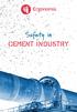 Safety in. Cement Industry