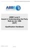 ABBE Level 3 Award in Understanding the Party Wall etc Act 1996 (QCF)