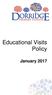 Educational Visits Policy. January 2017