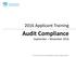 2016 Applicant Training. Audit Compliance. September November Universal Service Administrative Company. All rights reserved.
