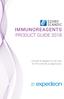 IMMUNOREAGENTS PRODUCT GUIDE Innovative reagents & services for life sciences & diagnostics